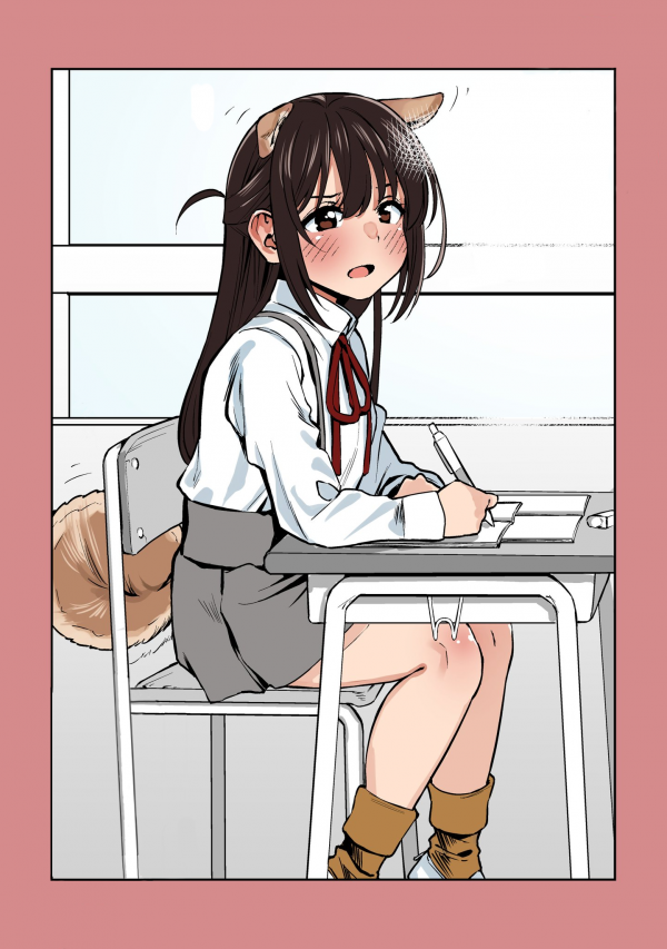 A story about a classmate who is a dog-eared tsundere